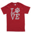 Love Paw Rhinestone T-Shirt: Pet Lover Apparel