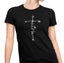Vertical Faith & Cross Rhinestone T-Shirt, Jesus Aesthetic Tee-Shirt, Cute Christian Christmas Church Sweatshirt, Sunday Worship Apparel
