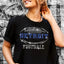 Detroit Rhinestone Football T-Shirt: Sparkling Fan Team Shirt
