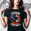 Chicago Football Bling Shirt: Rhinestone Game Day Tee DTF and Rhinestone Mix