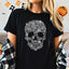 Rhinestone Skull T-Shirt: Women's Bling Halloween Tee