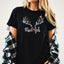 Rudolph Christmas Rhinestone Shirt: Sparkly Women's Holiday T-Shirt, Holiday Gifts