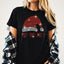 Ho Ho Ho Santa Hat Rhinestone Shirt: Christmas Holiday Bling Tee