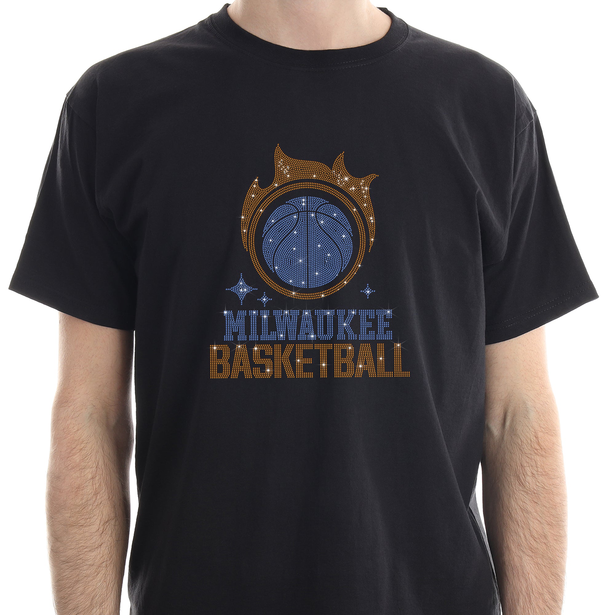 Milwaukee Basketball Team Rhinestone T-Shirt