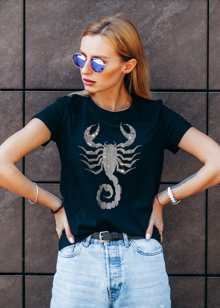 Scorpion Rhinestone T-shirt