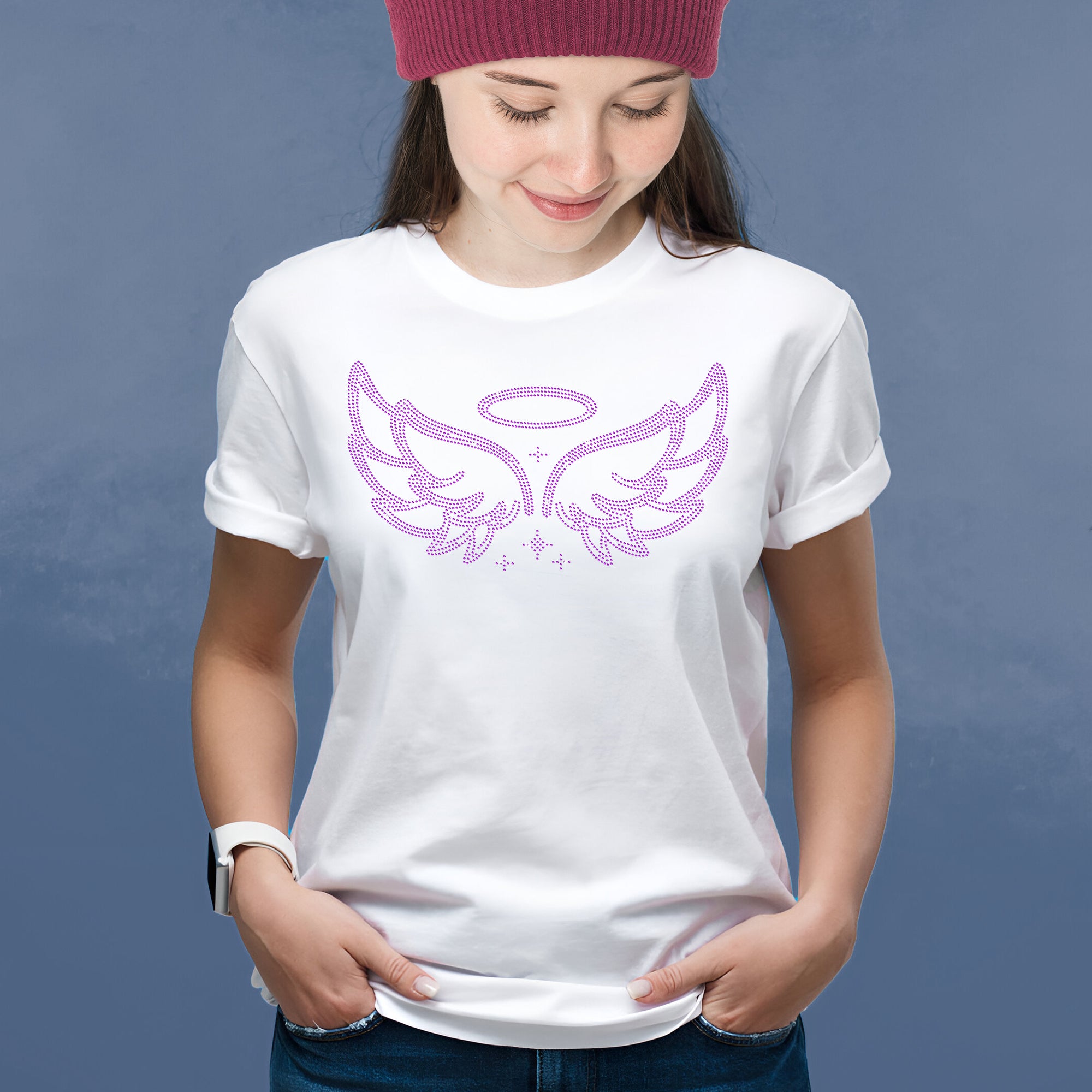 Wings Rhinestone T-Shirt