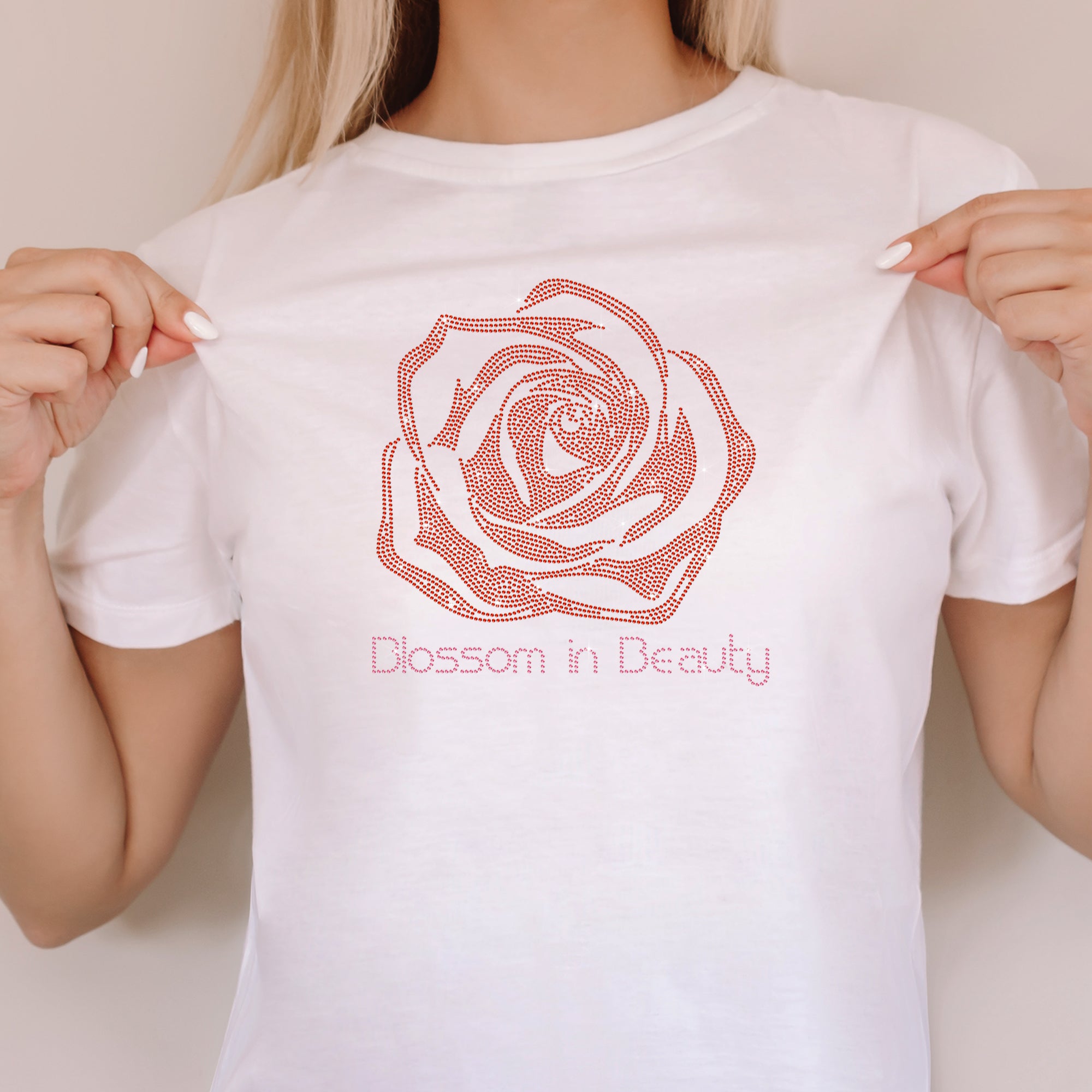 Rose Rhinestone T-Shirt