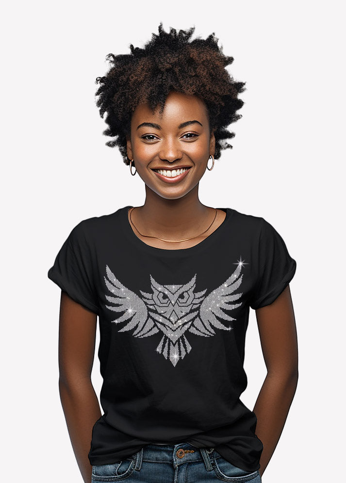 Night Owl Rhinestone T-Shirt