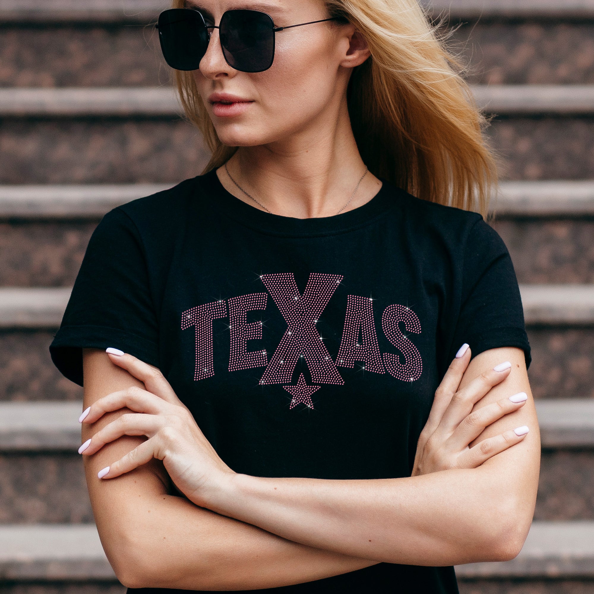 Texas 2 Rhinestone T-Shirt