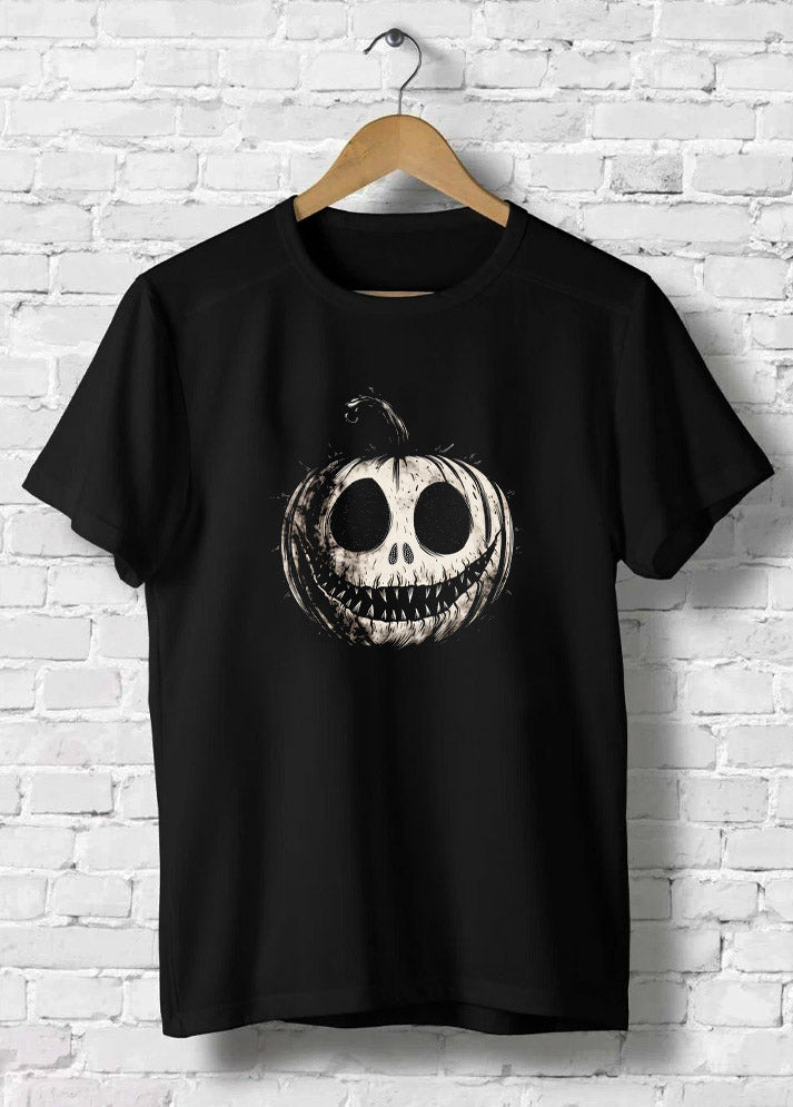 Evil Halloween Pumpkin Rhinestone T-Shirt