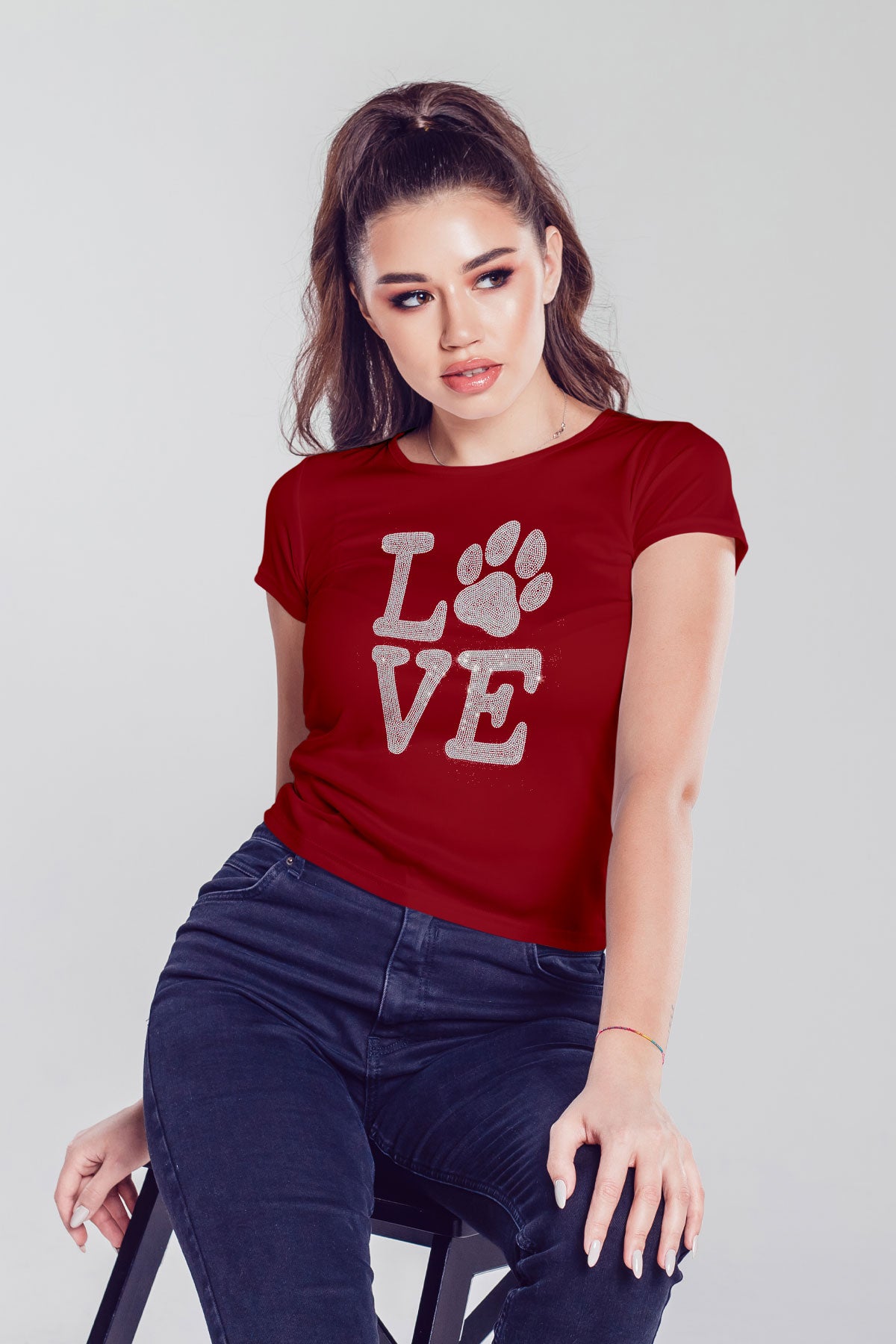 Love Puppies Rhinestone T-Shirt