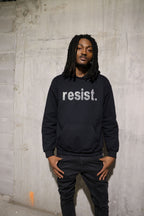 Resist Rhinestone Sparkle Political Protest Hoodie