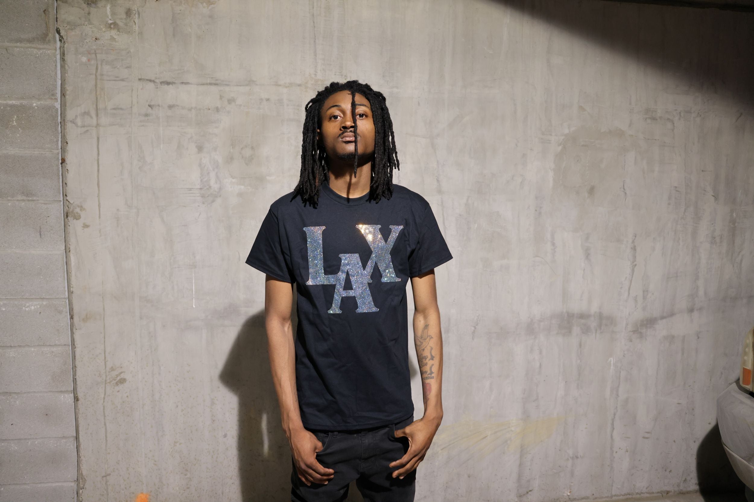 Los Angeles LAX Rhinestone T-Shirt – Sparkle Bling LA Tee