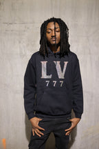 LV 777 Rhinestone Hoodie – Sparkle Bling Lucky Hoodie