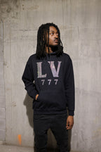 LV 777 Rhinestone Hoodie – Sparkle Bling Lucky Hoodie