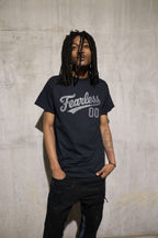 Fearless Rhinestone T-Shirt – Sparkle Bling Motivational Tee