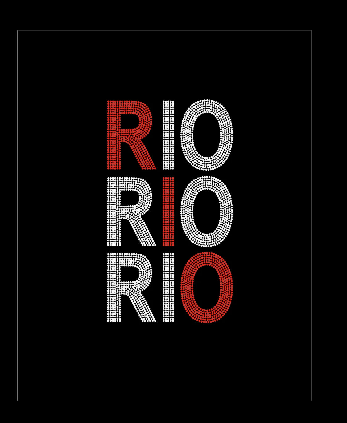 RIO RIO RIO Rhinestone Shirt