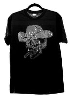 Rhinestone Cowboy Skull T-Shirt: Western Skeleton Gift