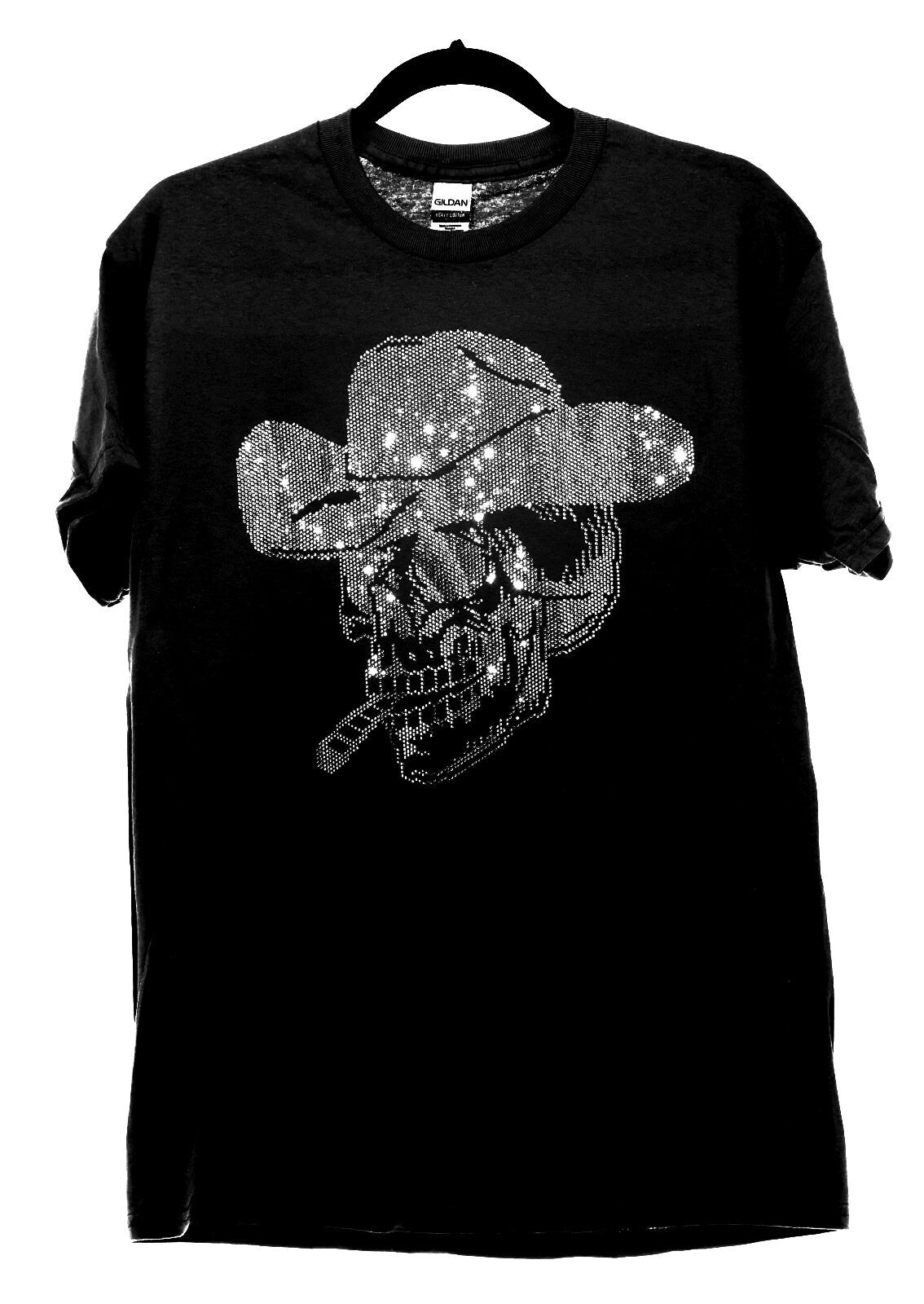 Rhinestone Cowboy Skull T-Shirt: Western Skeleton Gift