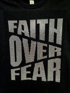 Faith Over Fear Rhinestone T-Shirt: Christian Unisex Apparel