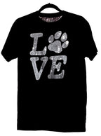 Love Paw Rhinestone T-Shirt: Pet Lover Apparel