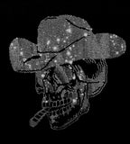 Rhinestone Cowboy Skull T-Shirt: Western Skeleton Gift