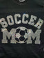 Soccer Mom Rhinestone Bling Bling Short Sleeve T-shirt
