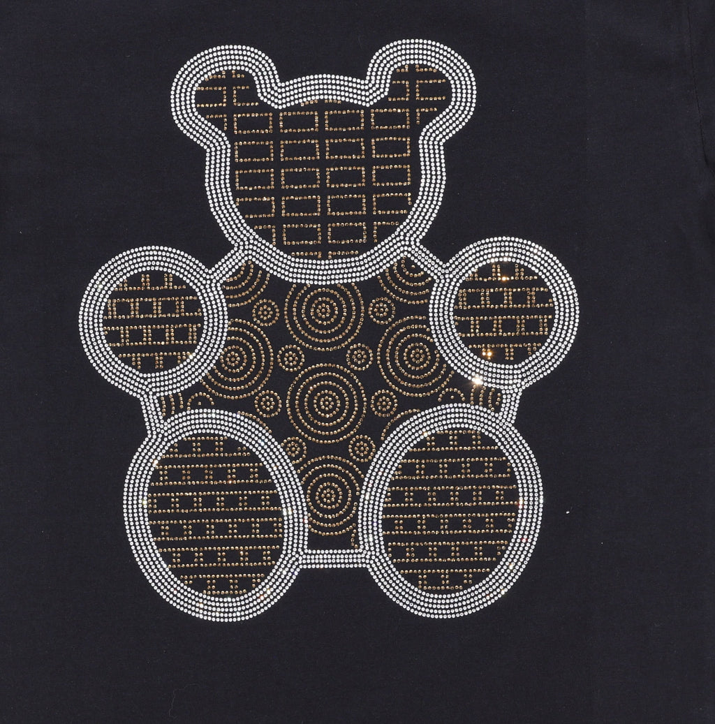 Rhinestone Teddy Bear T-Shirt: Custom Design Apparel