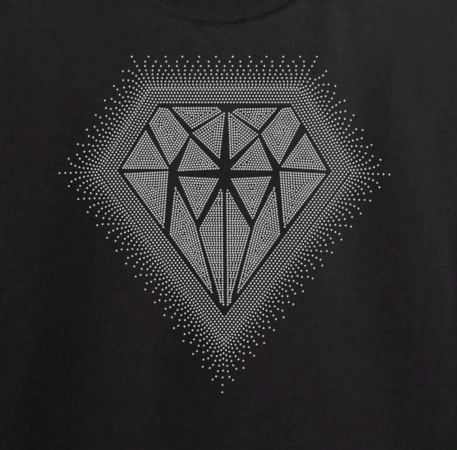 Rhinestone Diamond T-Shirt: Sparkling Unisex Design