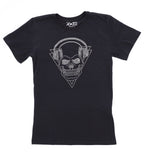 Rock and Roll Skull Rhinestone Bling T-Shirt, Unisex Gothic Outfit, Cool Design Shirt, Music Concert Tour Tee-Shirt, Festival Apparel