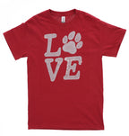 Love Paw Rhinestone T-Shirt: Pet Lover Apparel