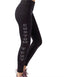 Custom Rhinestone Football Leggings: High Waist Yoga Pants with Pocket