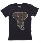 Rhinestone Elephant T-Shirt: Mandala Style Wildlife Tee