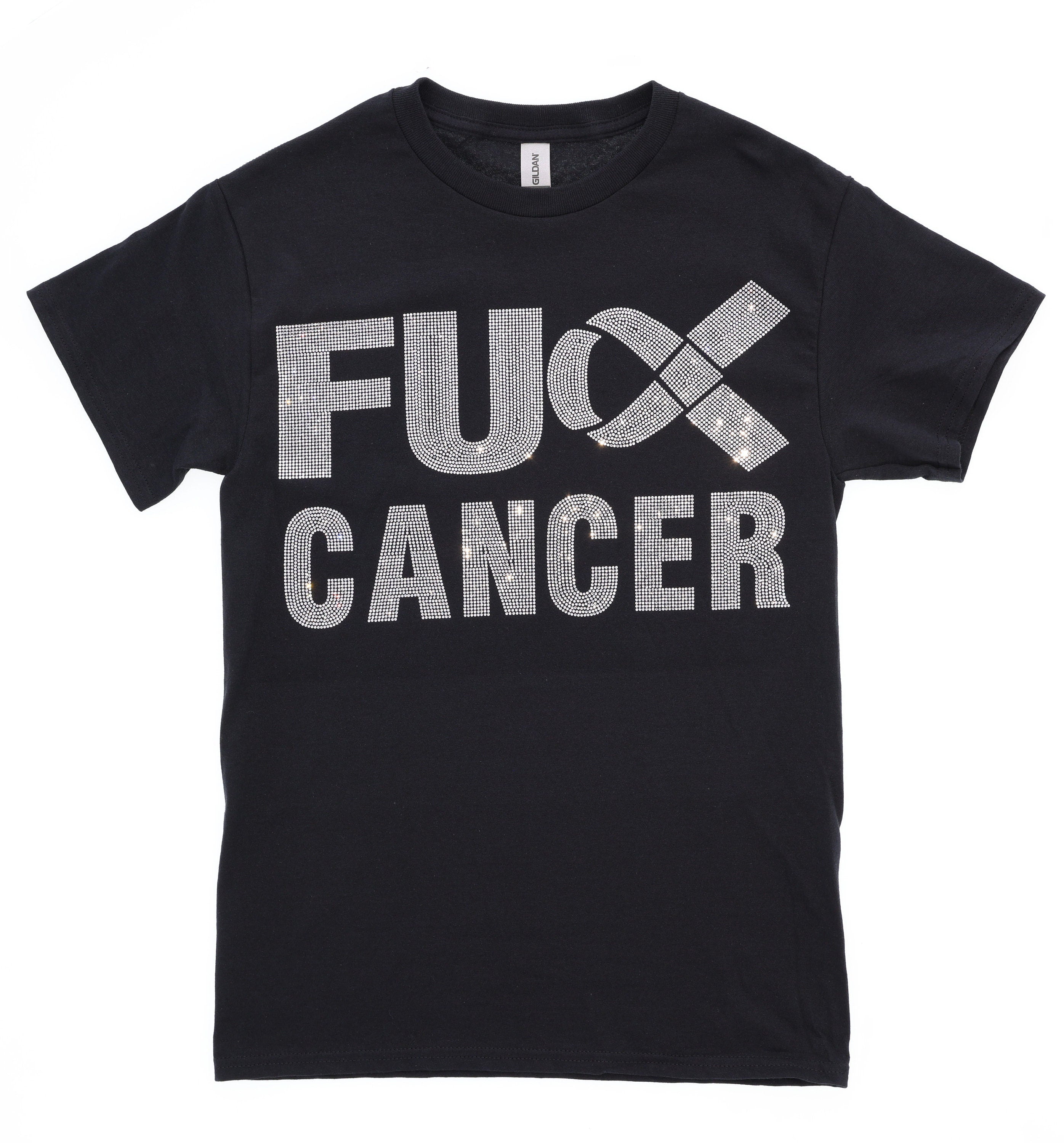 Rhinestone Cancer Awareness T-Shirt: Cancer Warrior Gift Secondary image