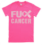 Rhinestone Cancer Awareness T-Shirt: Cancer Warrior Gift