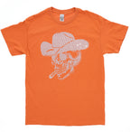 Rhinestone Cowboy Skull T-Shirt: Western Skeleton Gift