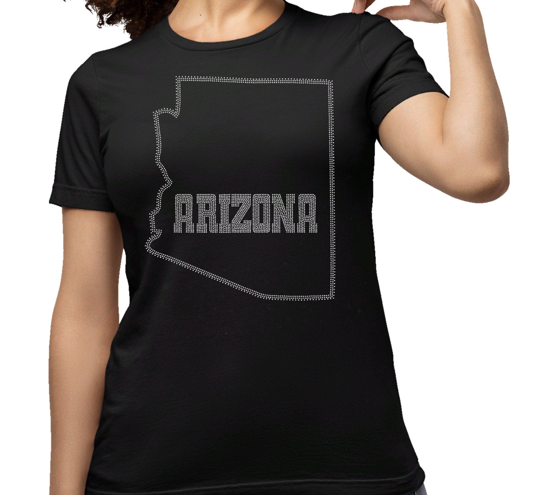 Arizona State Map Rhinestone T-Shirt: Arizona Pride Souvenir Main image