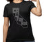 Rhinestone California Map T-Shirt: Cali Souvenir Tee
