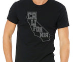 Rhinestone California Map T-Shirt: Cali Souvenir Tee