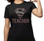 Super Teacher Rhinestone T-Shirt: Teacher Appreciation Gift