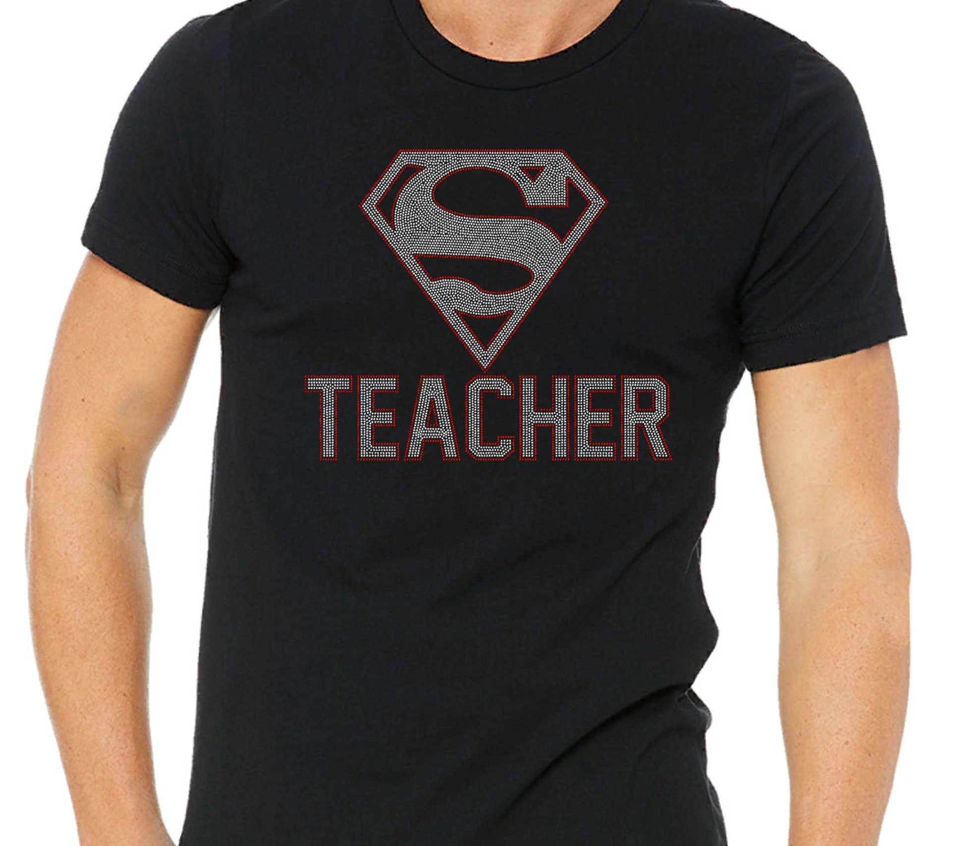 Super Teacher Rhinestone T-Shirt: Teacher Appreciation Gift