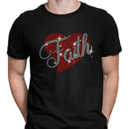 Faith Rhinestone T-Shirt: Christian Love & Grace Gift