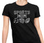 Rhinestone Sports Mom T-Shirt: Football, Basketball, Soccer