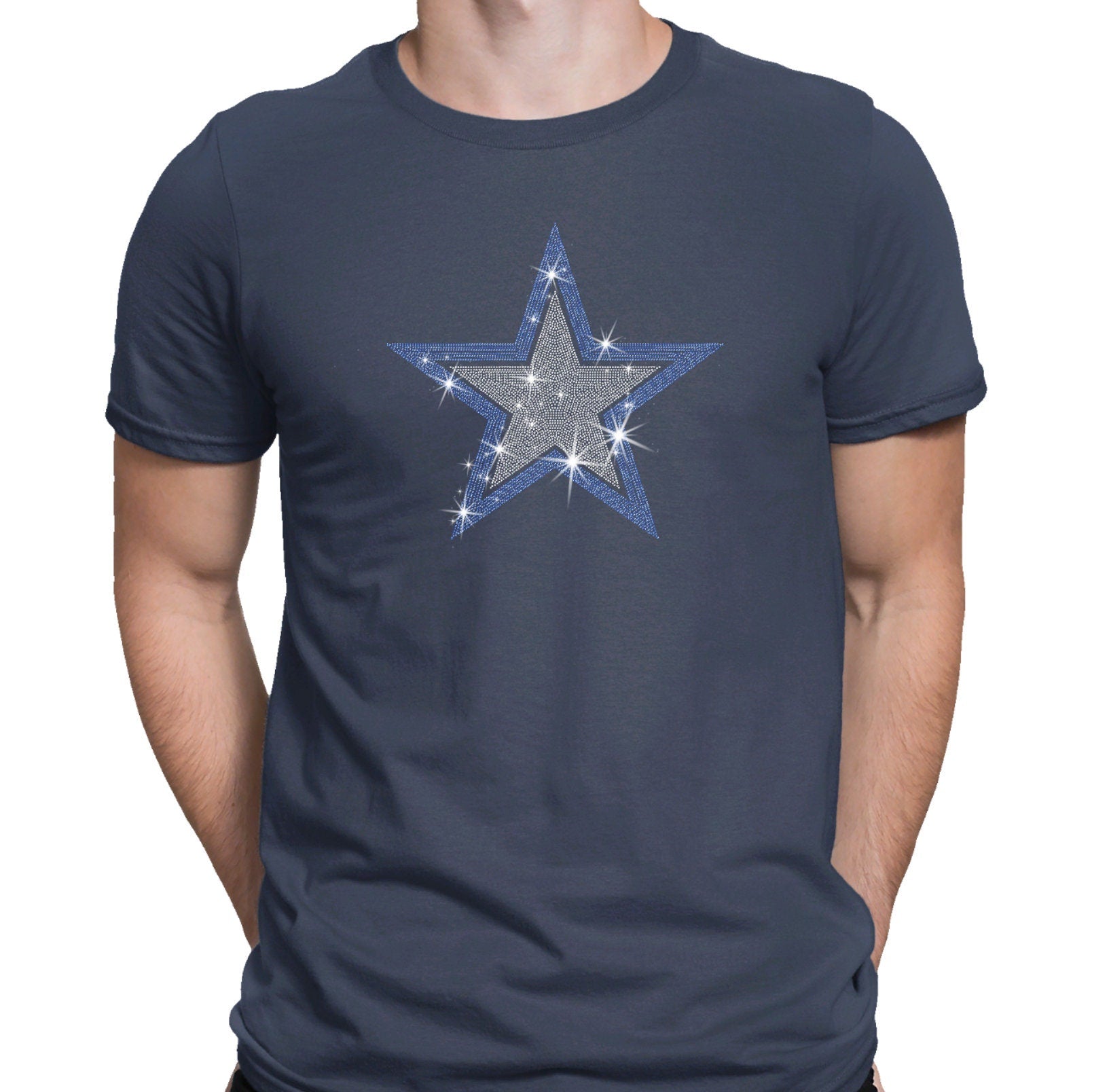 Dallas Rhinestone Star T-Shirt: Football Team Shirt Secondary image
