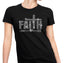 Faith Rhinestone T-Shirt: Christian Cross Arrow Design