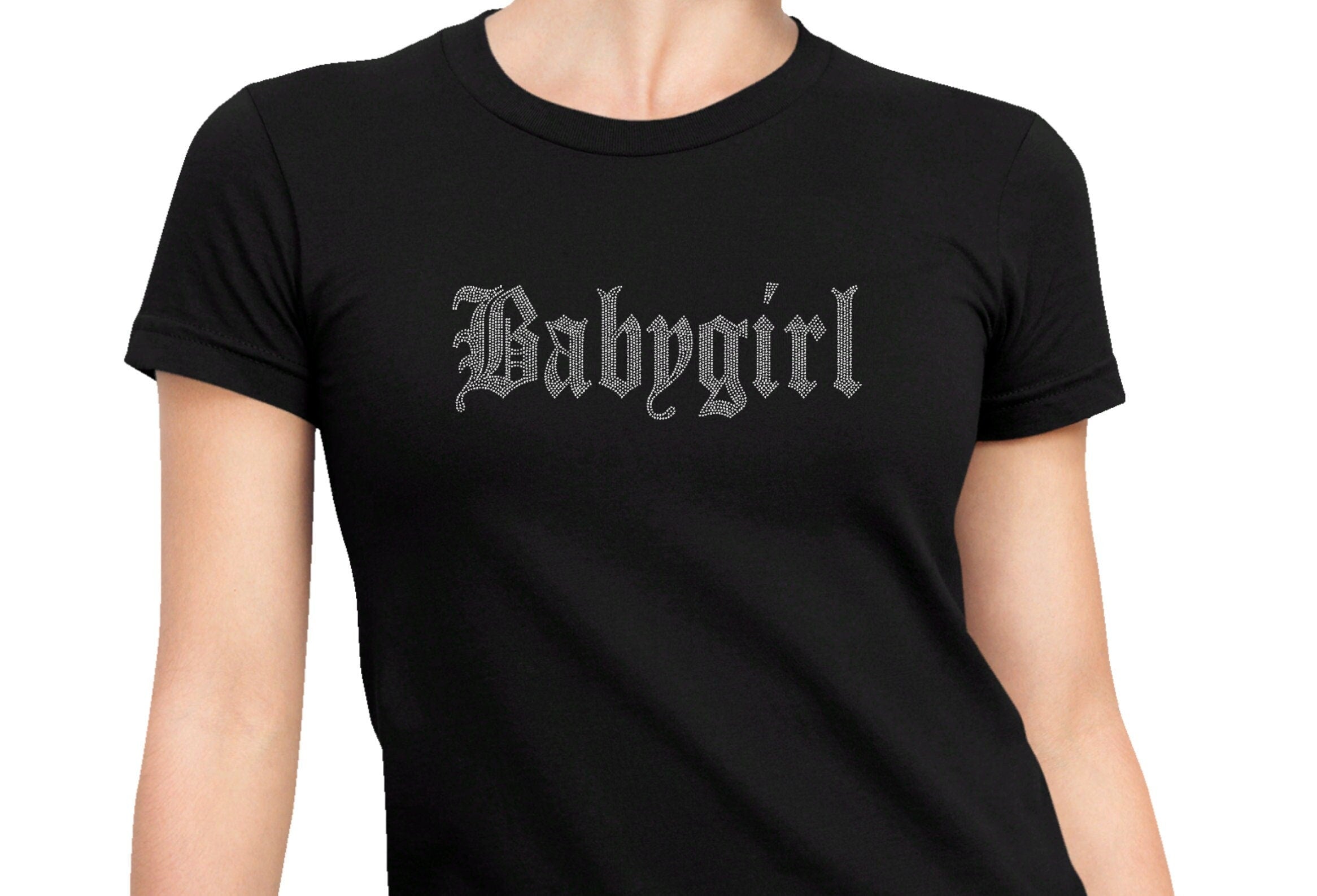 Baby Girl Rhinestone T-Shirt, Love Shirt, I Love My Boy Friend Shirt, I Heart My Girlfriend Shirt, Valentine's Day Tee Shirt, Valentine Gift Main image