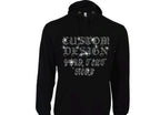 Custom Design Rhinestone Bling Bling Pull Over Hoodies