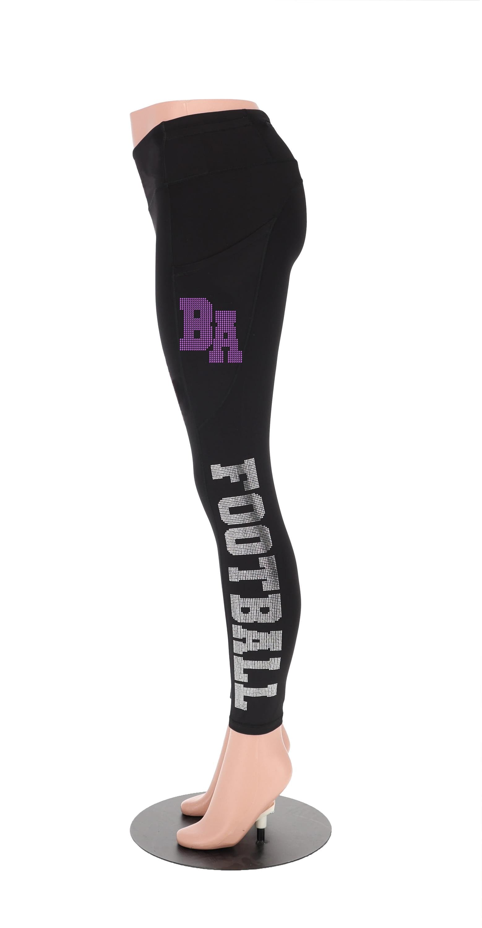 Baltimore Rhinestone Football Leggings: Fan Bling Yoga Pants Secondary image