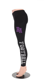 Baltimore Rhinestone Football Leggings: Fan Bling Yoga Pants