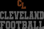 Cleveland Rhinestone Football Leggings: Women's Activewear Yoga Pants